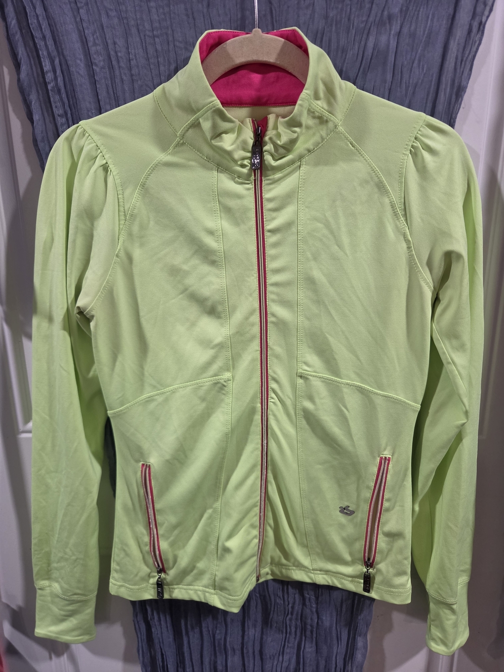 Women’s Lightweight Lime Green Zip Jacket